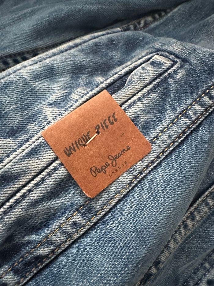 Veste jeans bleu taille 10 ans pépé jeans neuf avec étiquette - photo numéro 3