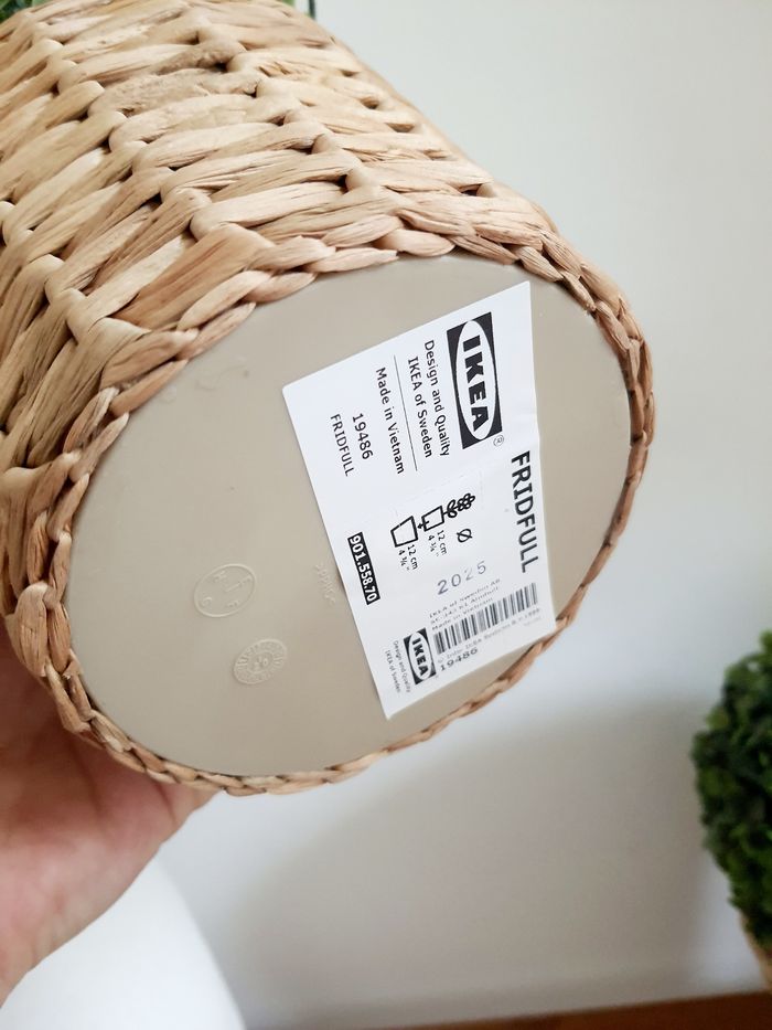 Lot de 2 caches pots IKEA avec buis artificiels - photo numéro 2