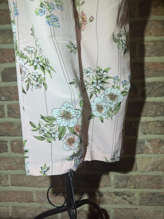 Pantalon rose clair fleuri Primark Taille XXS / 32 - photo numéro 13