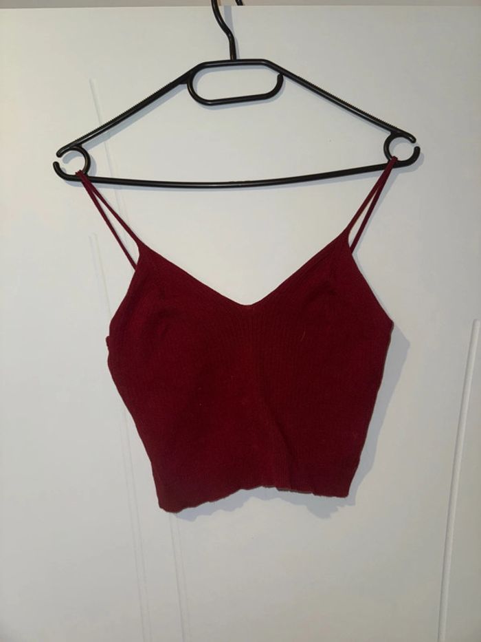 Crop top bordeaux