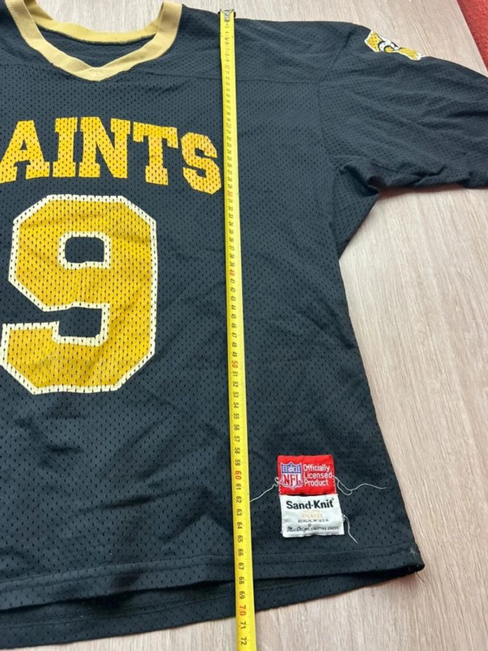 Maillot NFL Vintage New Orleans Saints #9 - Sand-Knit Youth XL - photo numéro 6