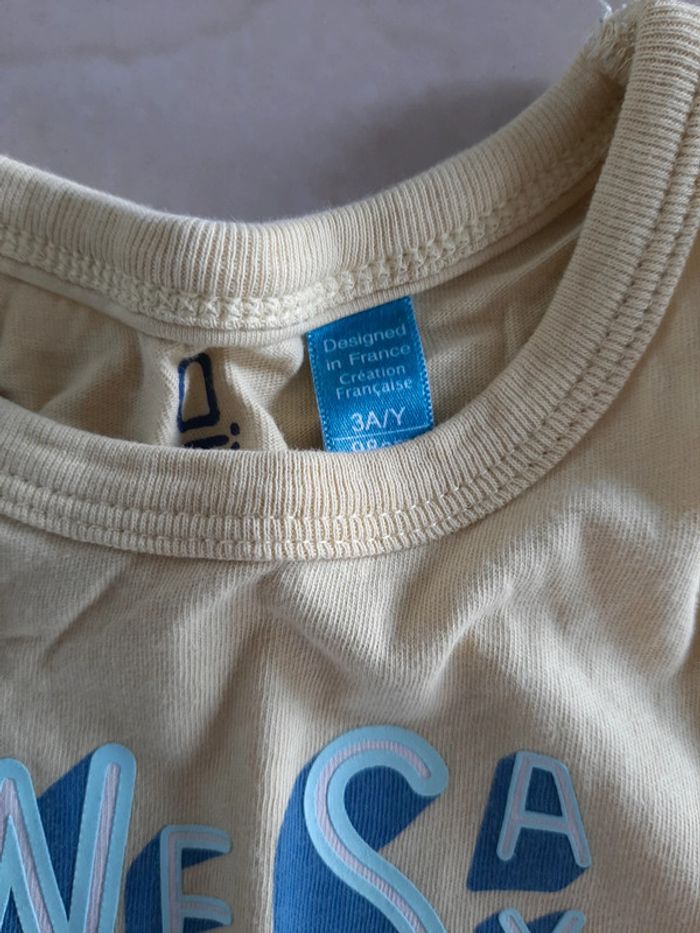 Lot de 2 tee shirts manches courtes 3 ans - photo numéro 7