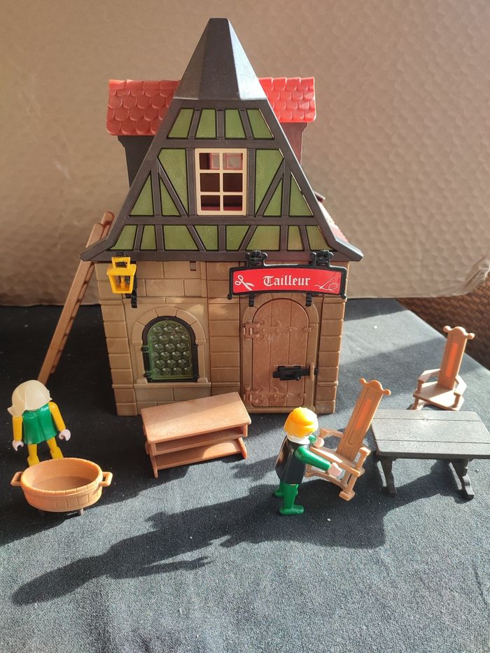 Playmobil 3440 maison médiévale tailleur - photo numéro 6