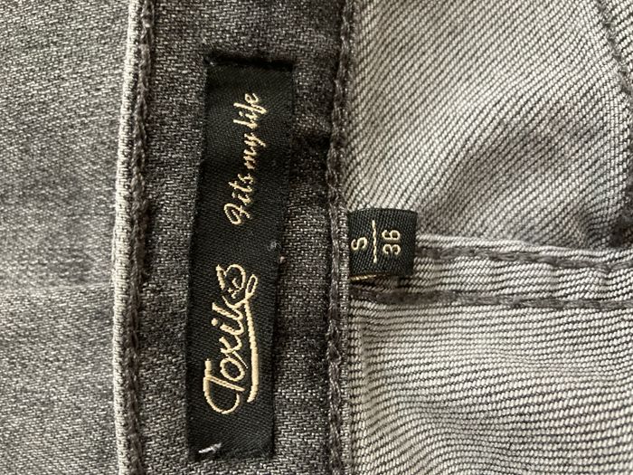 jeans droit gris taille haute Toxik 3 - photo numéro 5