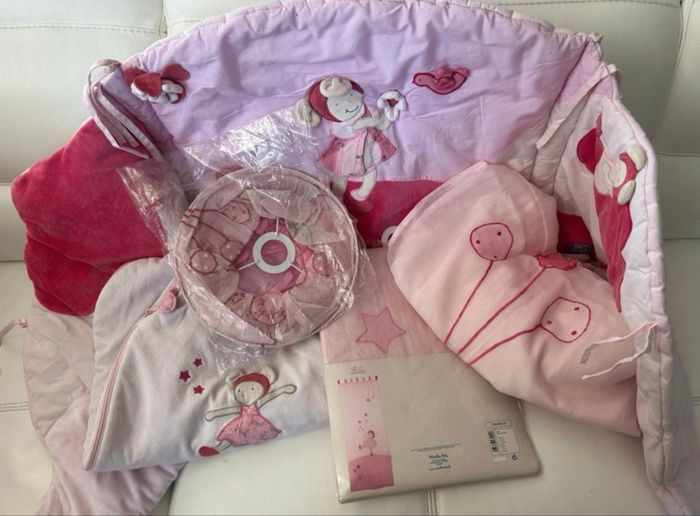 Lot décoration de chambre bébé fille moulin roty Lila - photo numéro 1