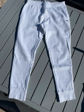 Pantalon de jogging Lacoste blanc