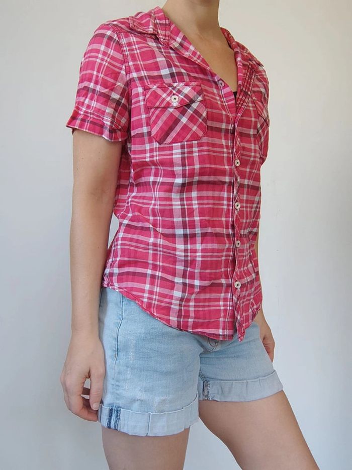 Kiabi Chemise à carreaux rose – Taille 40 – Très bon état - photo numéro 7
