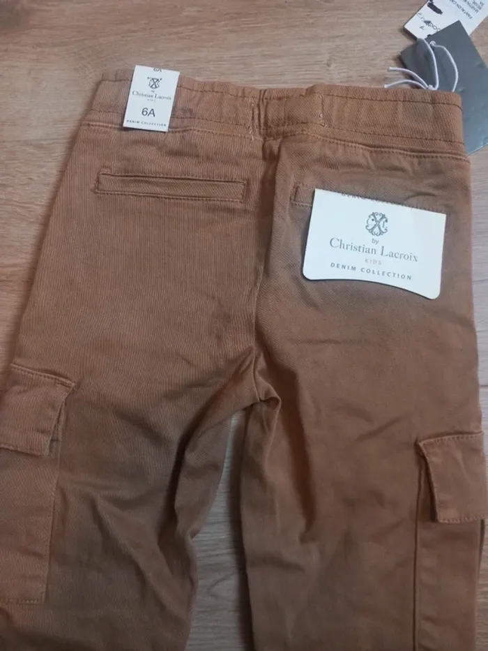 Pantalon cargo camel Christian Lacroix neuf - photo numéro 6