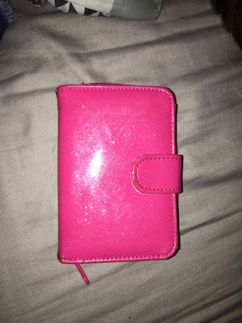 Porte monnaie rose  Paillettes