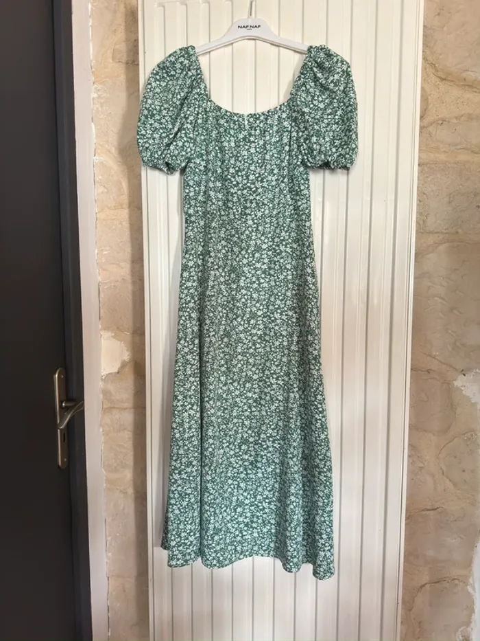 Robe fleur vert Shein - Taille XS - photo numéro 2