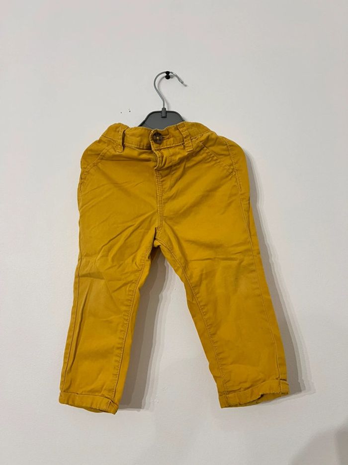 Pantalon jaune moutarde