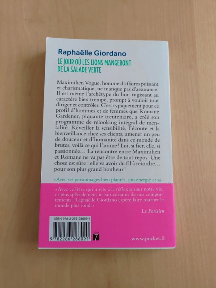 Raphaëlle Giordano - Le jour où les lions mangeront de la salade verte - photo numéro 2