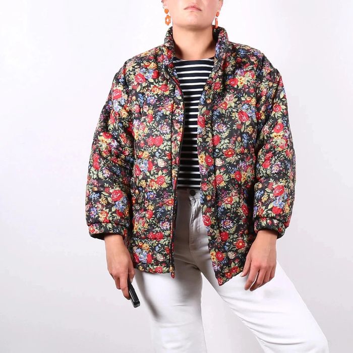 Doudoune en nylon motif fleuri liberty (#240615) - photo numéro 2