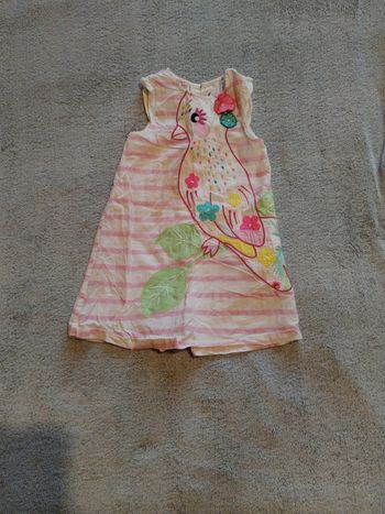 Robe rose et blanche