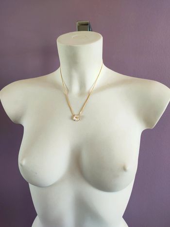 Collier fleur doré