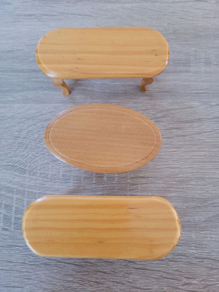 Lot de 3 tables en bois - photo numéro 5