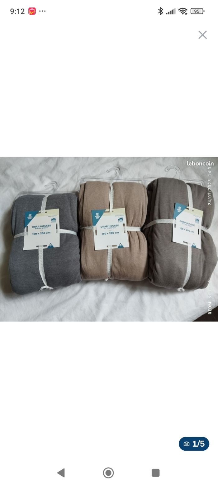 3 drap housses - photo numéro 2