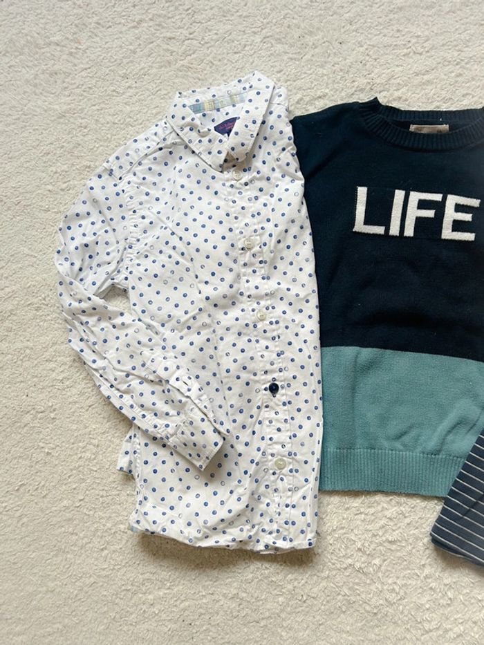 Lot 5 ans polo jean bourget pull LC kids chemise Paul Smith - photo numéro 2