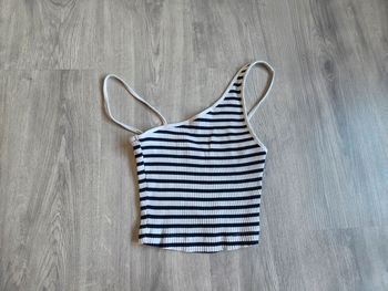 Top à fines bretelles rayé zara - taille s