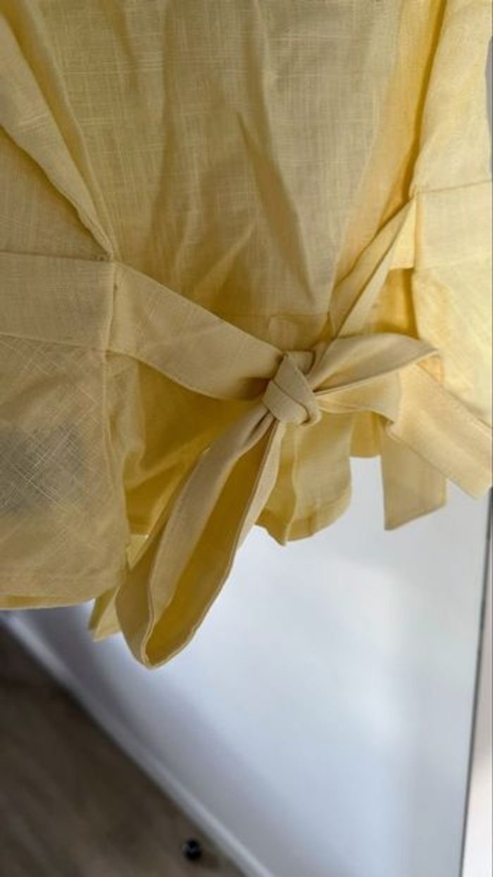 Blouse courte en lin H&M - photo numéro 4