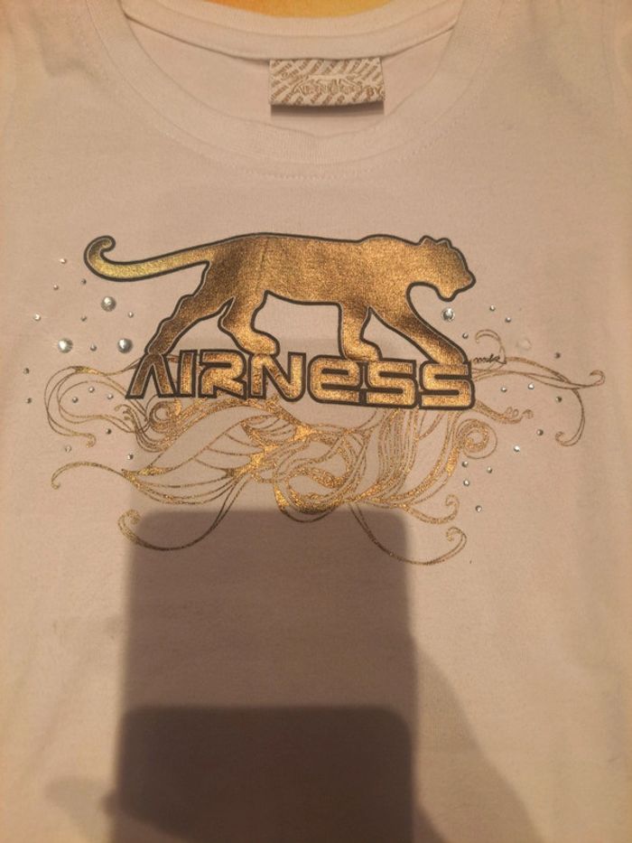 T-shirt fille airness blanc taille 8 ans - photo numéro 2