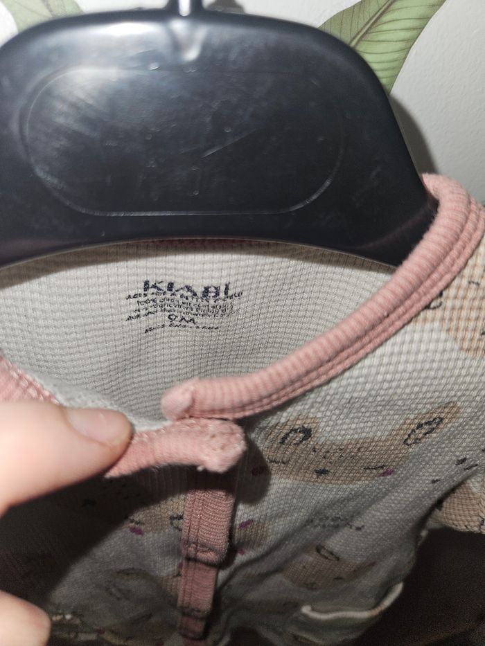 Pyjama nid d'abeille imprimé lapin - photo numéro 5