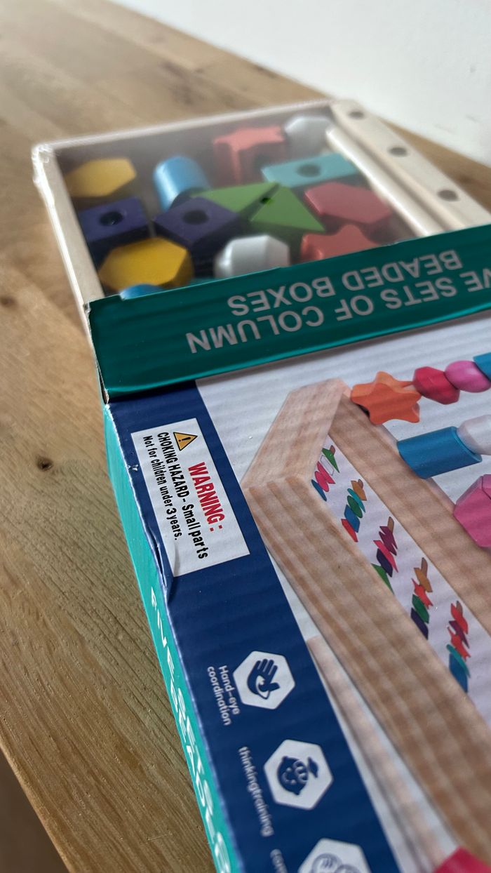 Perles en bois à empiler et à enfiler NEUF - photo numéro 4