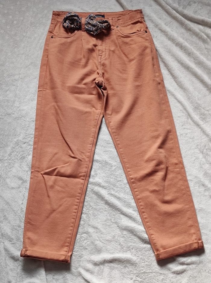 Jean mom fit saumon taille 34 - photo numéro 2