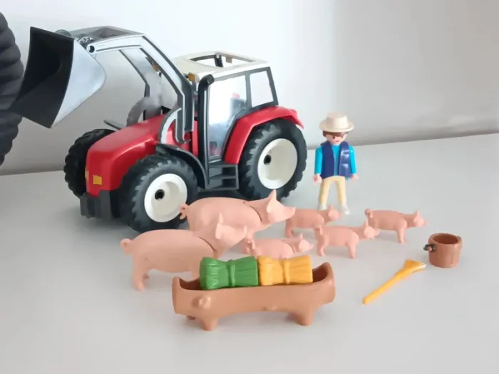 Tracteur avec fermier et cochons playmobil - photo numéro 10