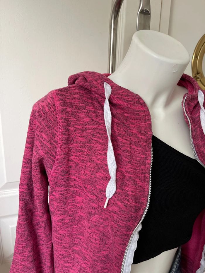 Gilet à capuche rose - photo numéro 3