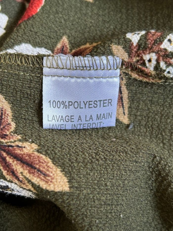 Blouse kaki et fleurie Noémie & Co taille S jamais portée - photo numéro 9