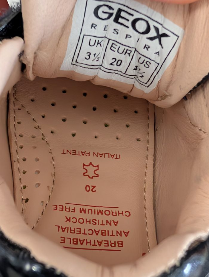 Baskets fille en cuir et autre cuir. Idéal premier pas. Taille 20. Neuf. Geox - photo numéro 8