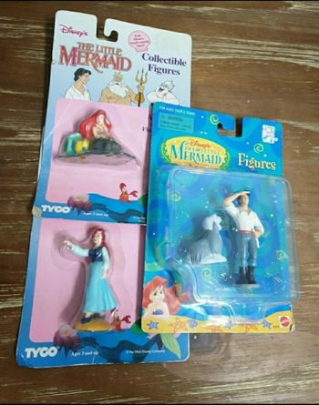 3 figurines vintage Ariel la petite sirène 