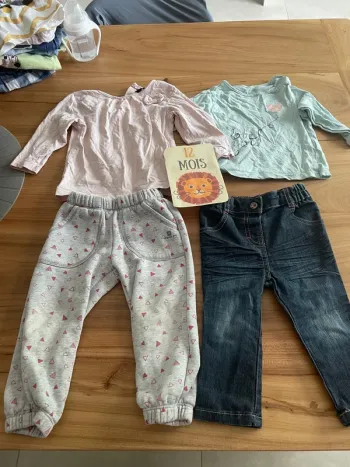 Lot de 6 ensemble fille 12 mois