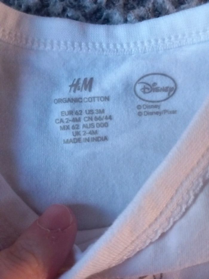 Body taille 62cm h&m 3mois bambi disney - photo numéro 2
