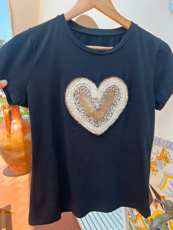 Maglietta vintage heart - photo numéro 3