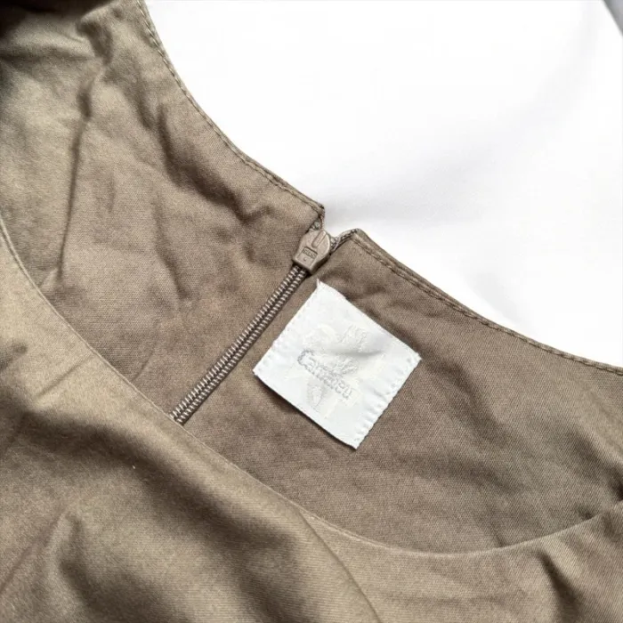 Robe moulante unie en coton - photo numéro 3