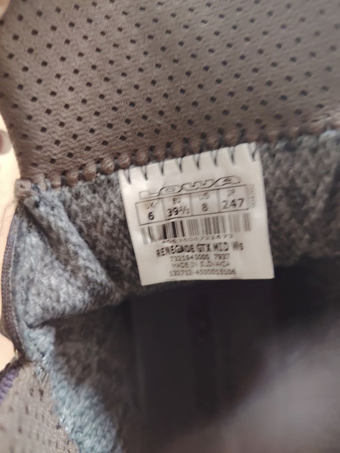 Chaussures randonnées Lowa état neuf Renegade GTX Mid Ws - photo numéro 3