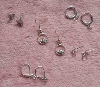 Boucles d'oreilles Mont blanc montagne