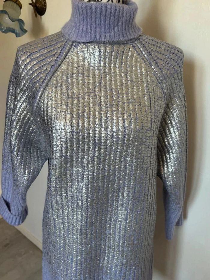 Robe pull femme à col roulé Taille S - photo numéro 4