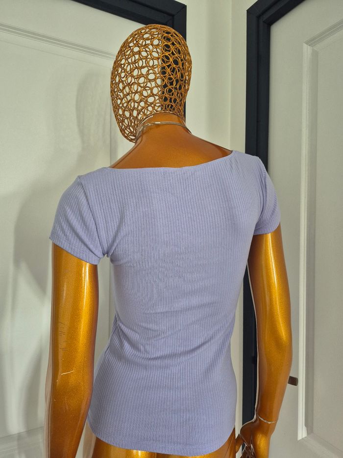 Tee-shirt Femme Lila Manches Courtes Taille L/40 - photo numéro 2