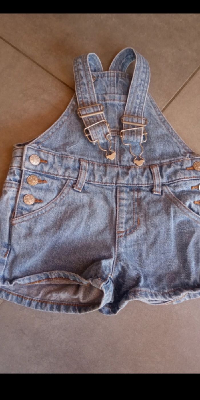 🌺 Short Salopette fille 3 ans - photo numéro 2