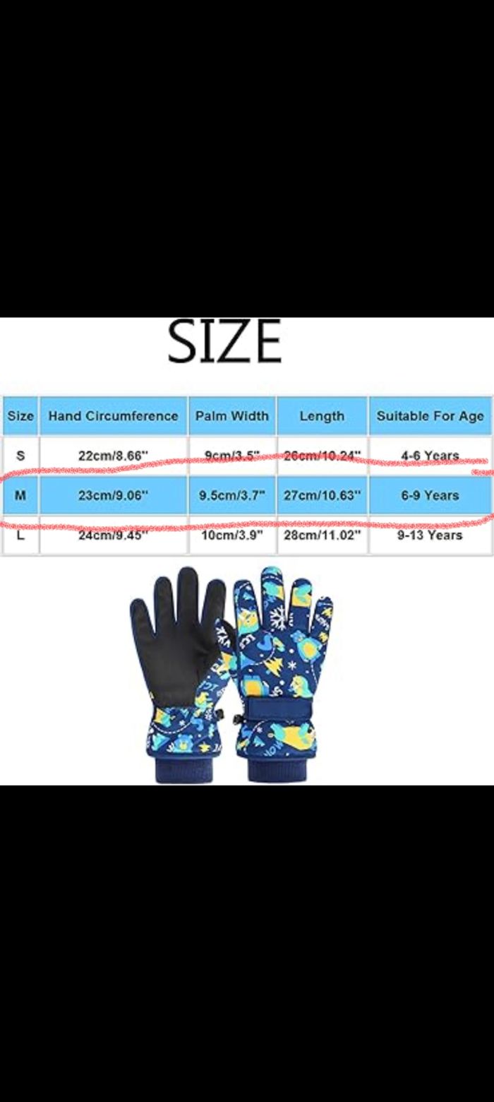 Gants de ski pour enfant taille M de 8-11 ans neufs - photo numéro 6