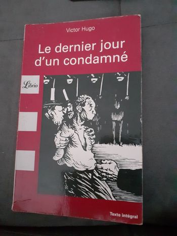 Livre le dernier jour d'un condamné