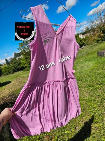 Robe rose 12 ans barbie