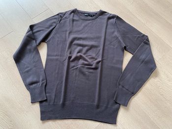 Pull col rond marron Jules