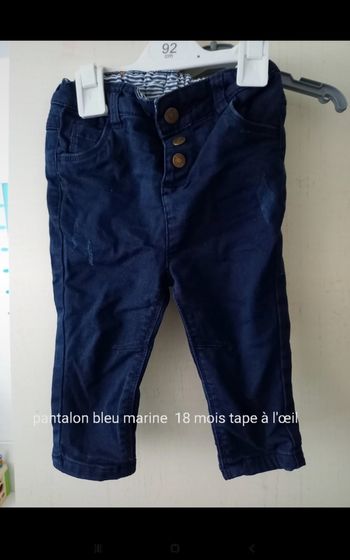 Pantalon bleu marine