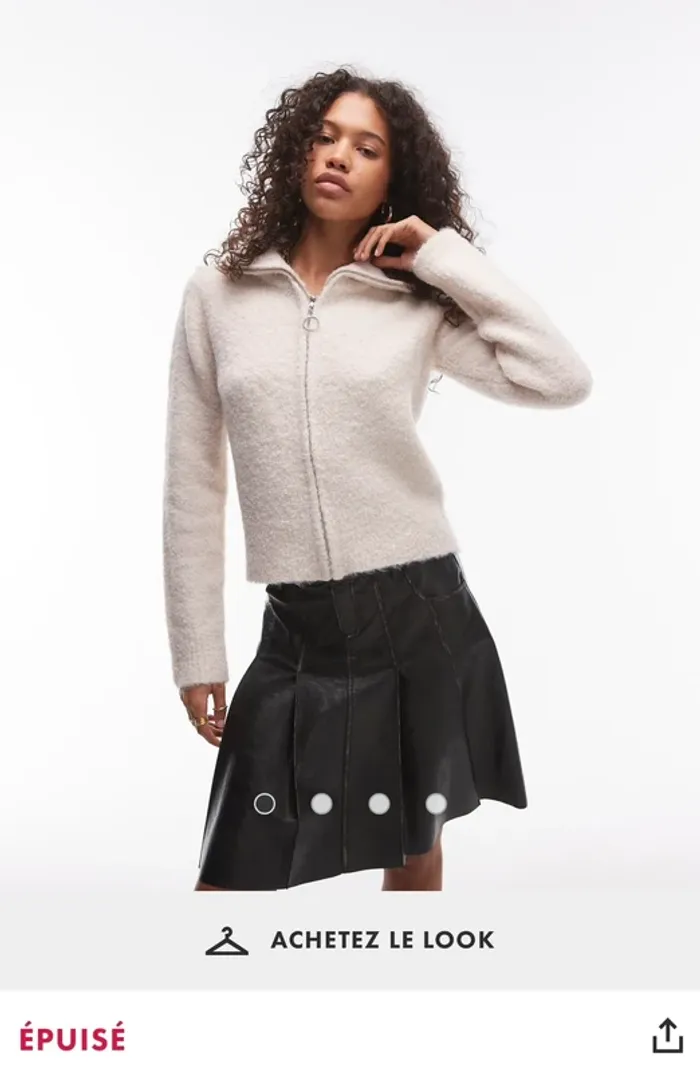Gilet Topshop beige - photo numéro 4