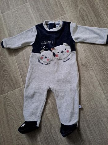 Pyjama velours 6M Absorba - TBE