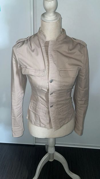 Veste de style militaire saharienne Akac Ecou - XS - Beige